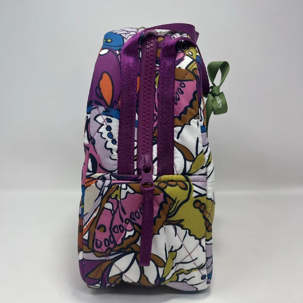 Vera Bradley Lunch Bag Flutter Pattern Insulated Zipper Handles Mfg $40 NWT